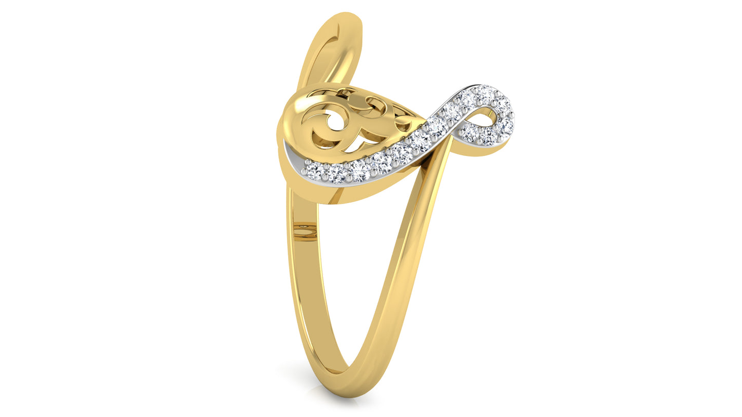 Musical Waves Diamond Ring