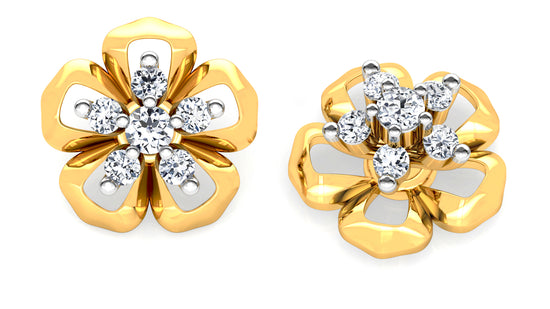 Awesome Blossom Diamond Earrings And Pendant Set