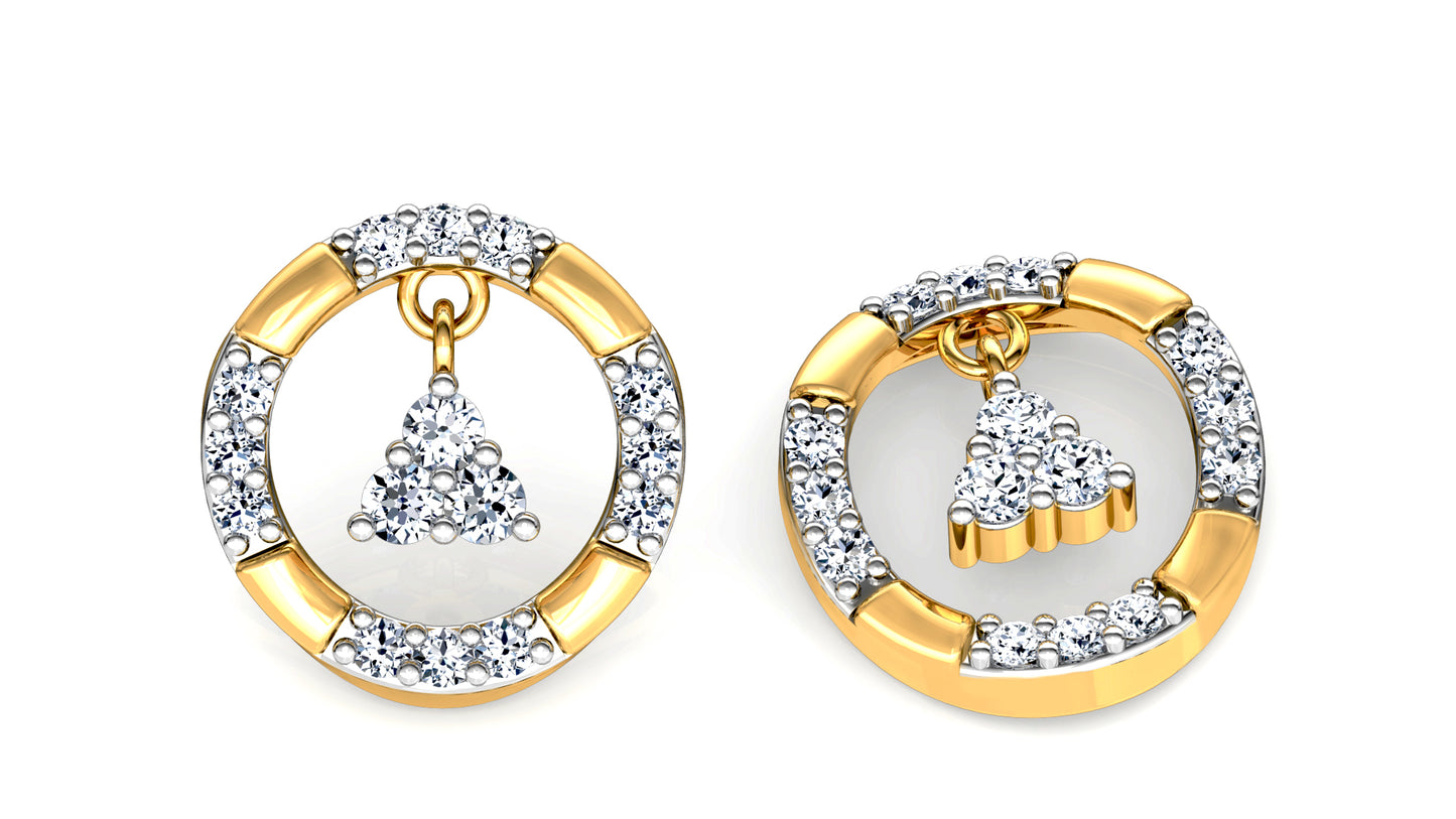 Ring a Bell Diamond Earrings