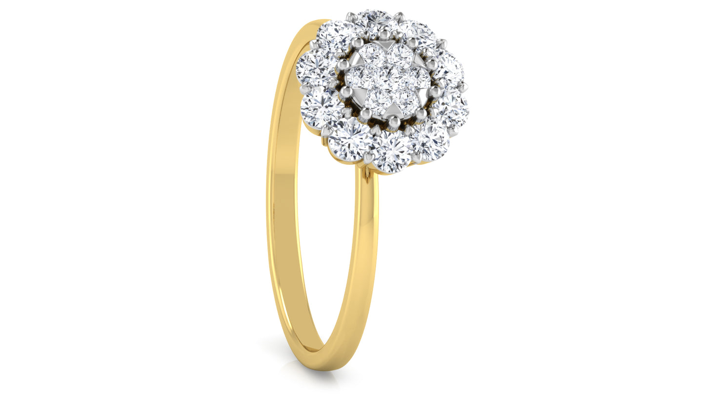 Petal Throng Diamond Ring