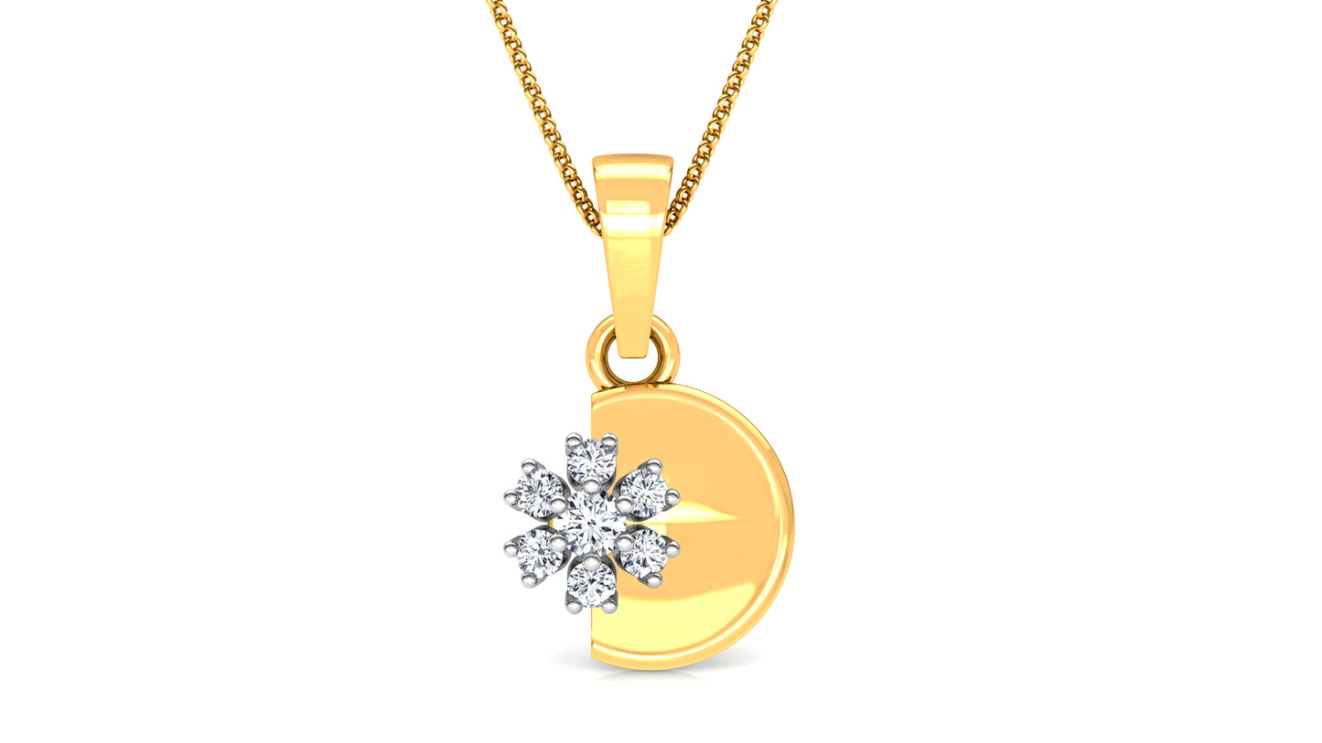 Citzty Life Diamond Earrings And Pendant Set