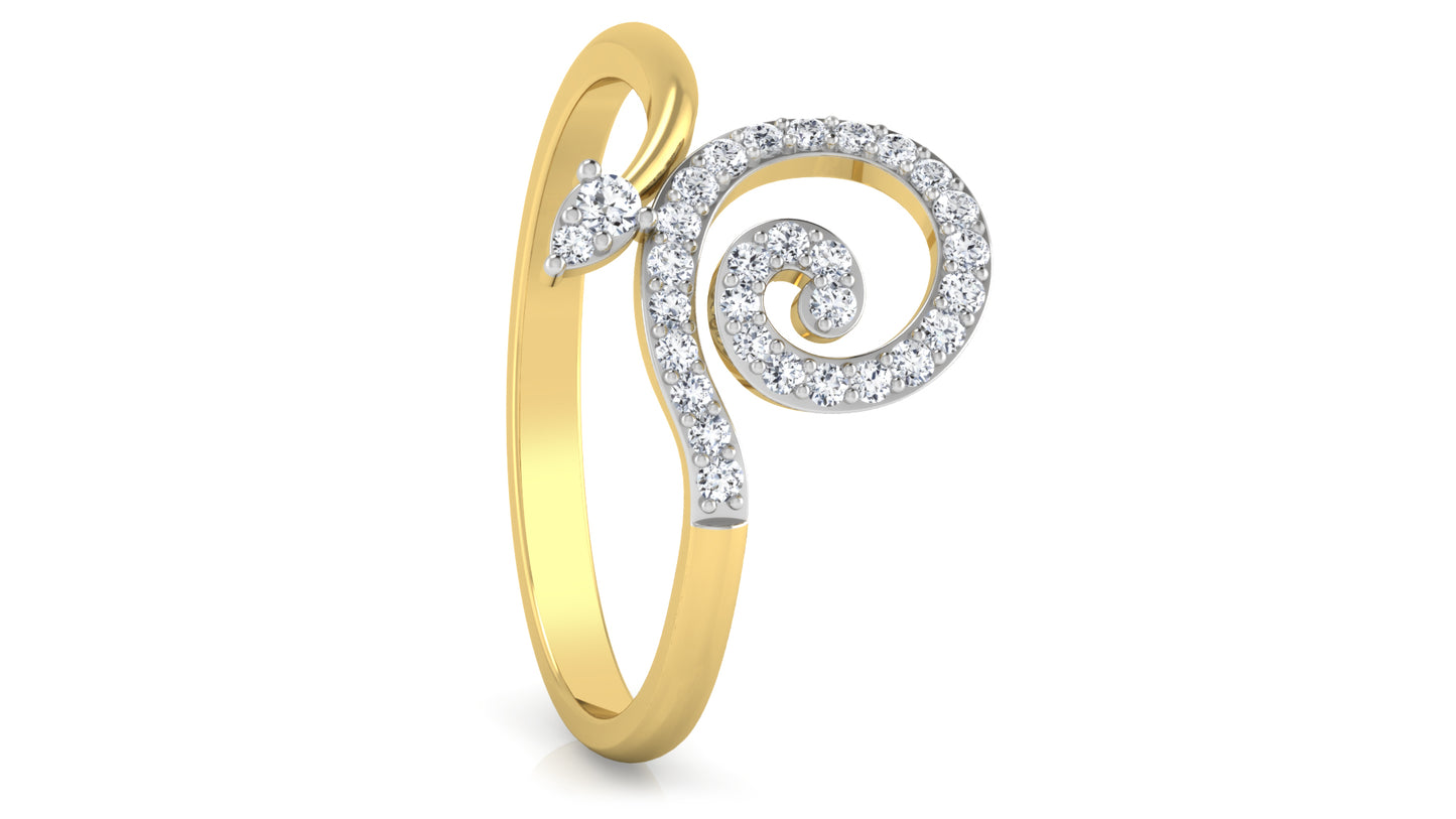 Serpent Bliss Diamond Ring