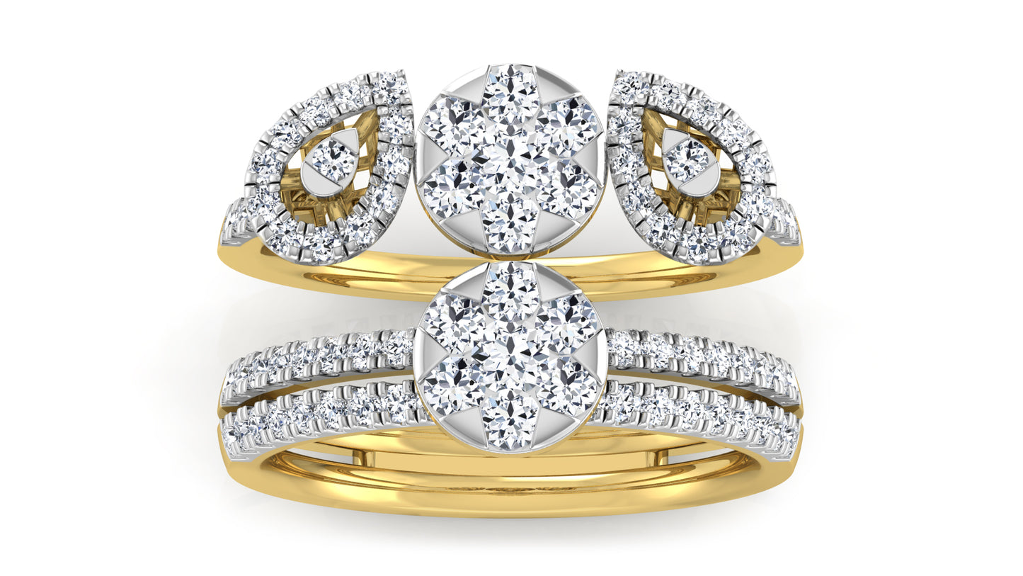 Bands Apart Diamond Ring