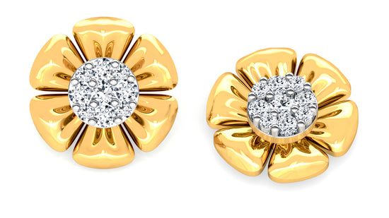 Bloom Zoom Diamond Earrings And Pendant Set