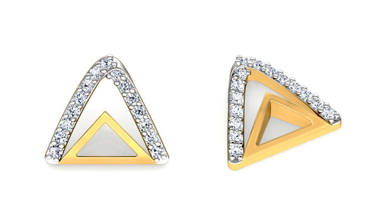 Mountain Peak Diamond Earrings