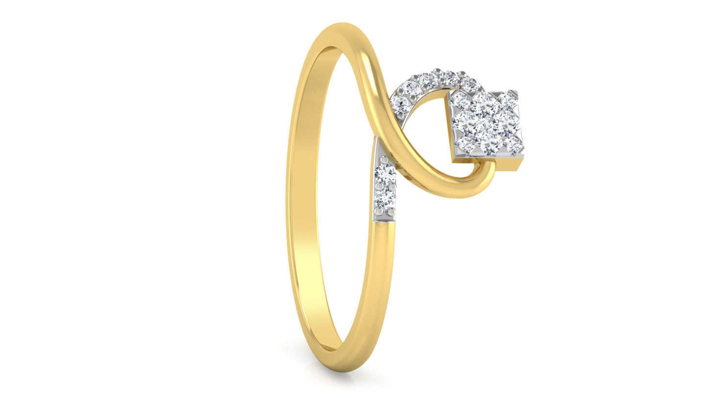 Criss Cross Diamond Ring