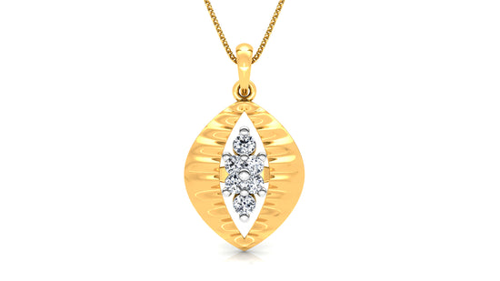 Decorative Clutch Diamond Earrings And Pendant Set