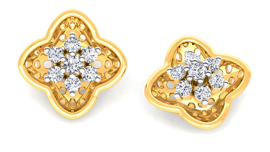 Flower Brigade Diamond Earrings And Pendant Set