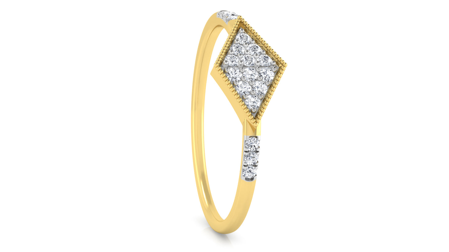 Kaju Kathli Diamond Ring