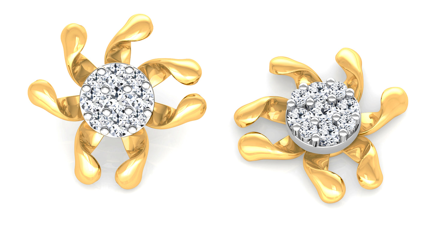 Sea Life Diamond Earrings And Pendant Set