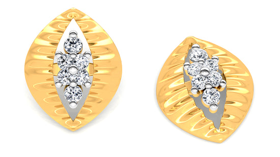 Decorative Clutch Diamond Earrings And Pendant Set