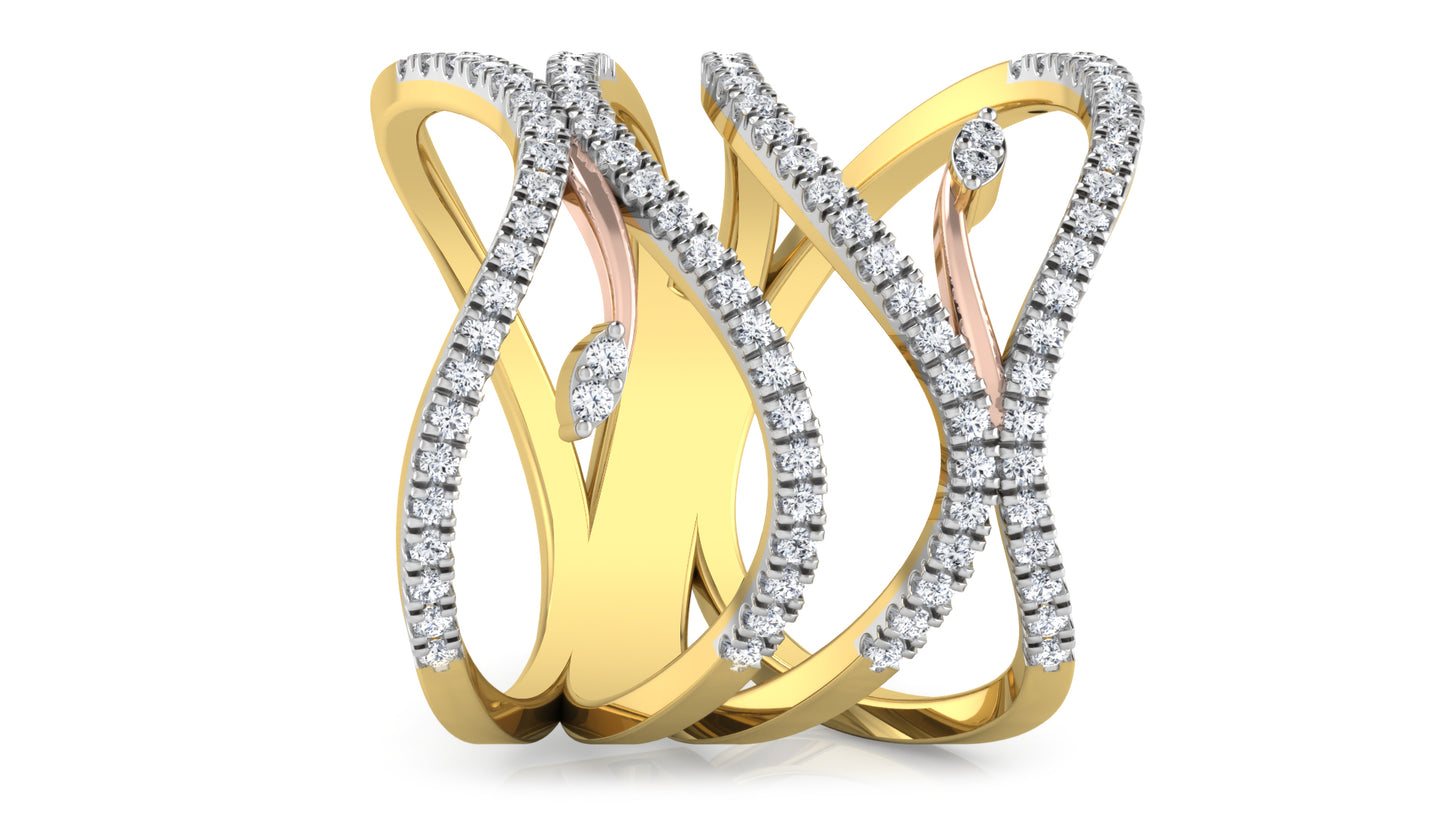 Serpent Duo Diamond Ring