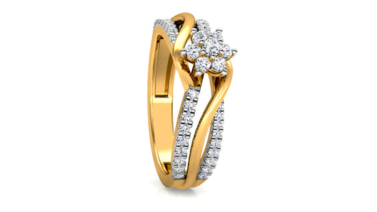 Natural Stream Diamond Ring