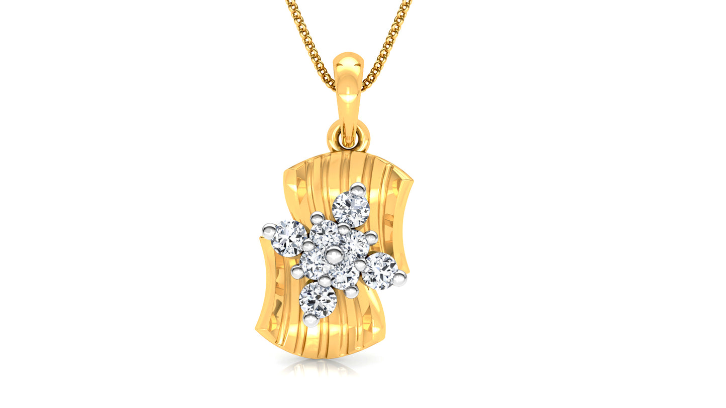 Aesthetic Gems Diamond Earrings And Pendant Set