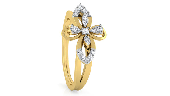 Flower Elixir Diamond Ring