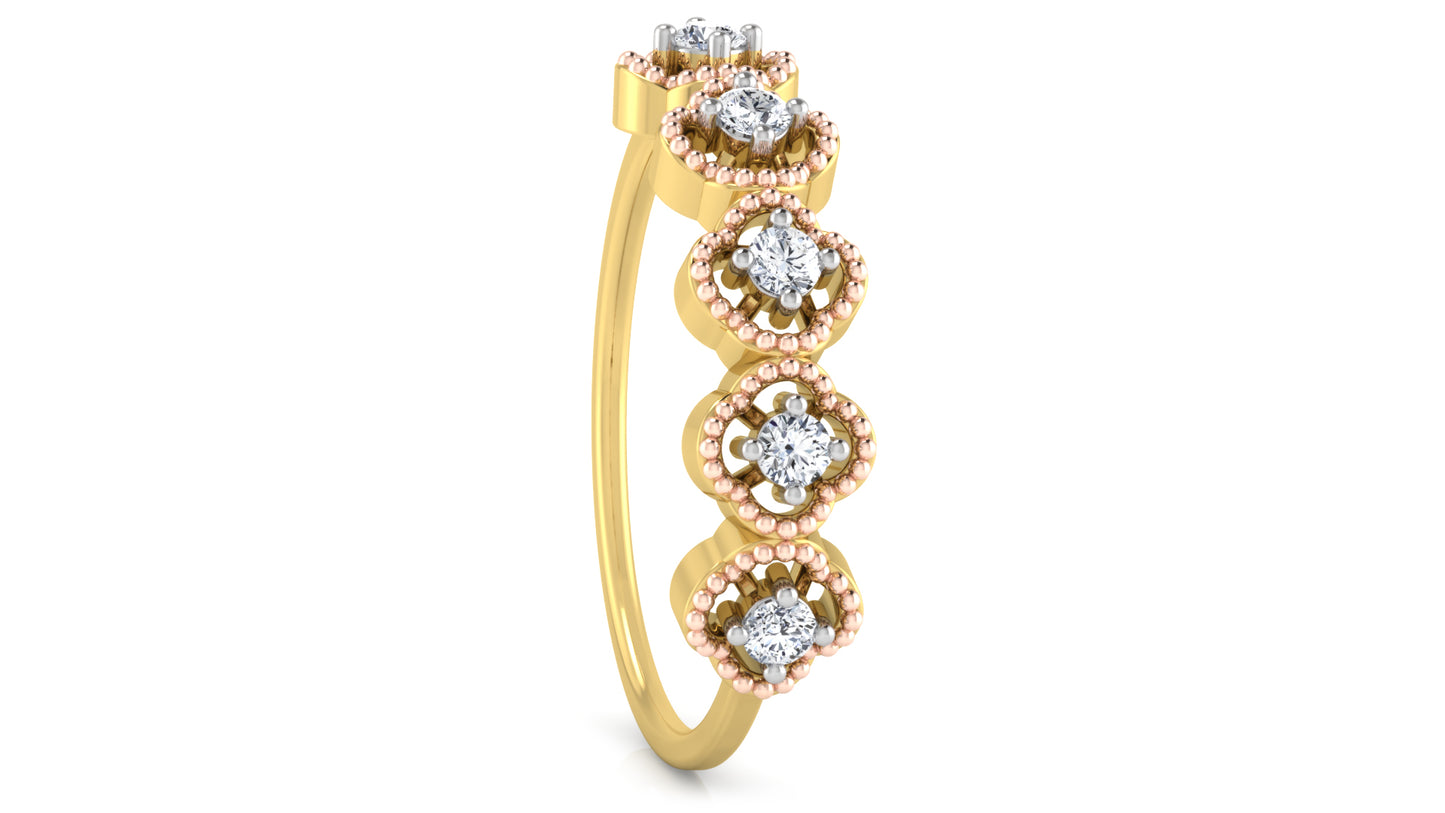 Flower March Diamond Ring