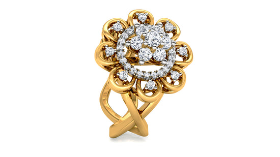 Floral Intricacy Diamond Ring