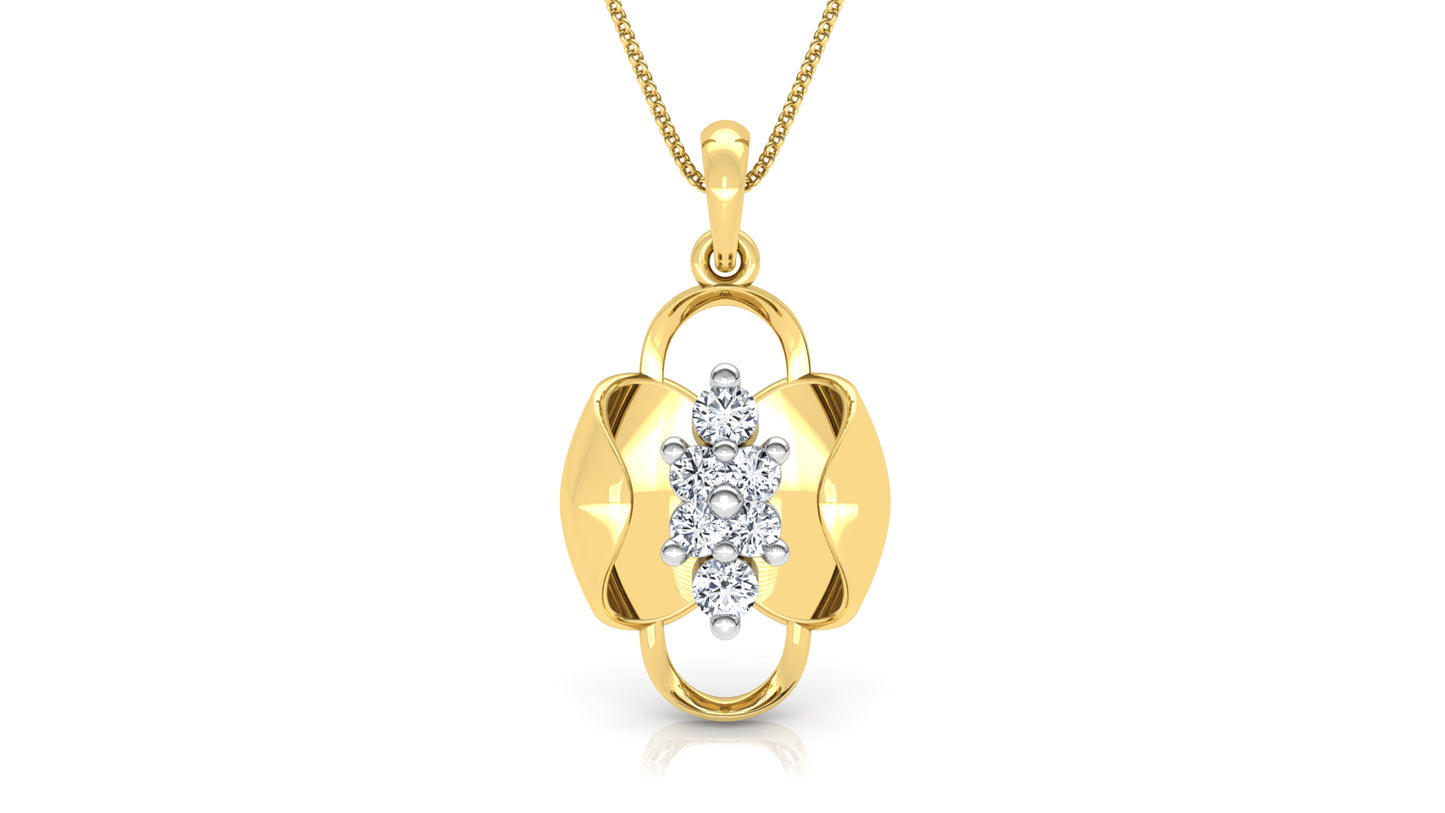 Resplendent Jewel Diamond Earrings And Pendant Set