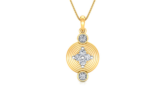 Hoop Hoop Diamond Earrings And Pendant Set