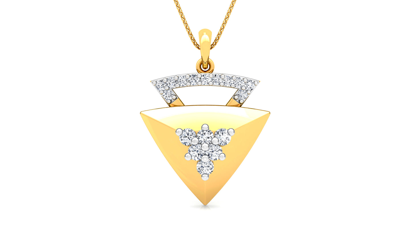 The Nabla Diamond Earrings And Pendant Set