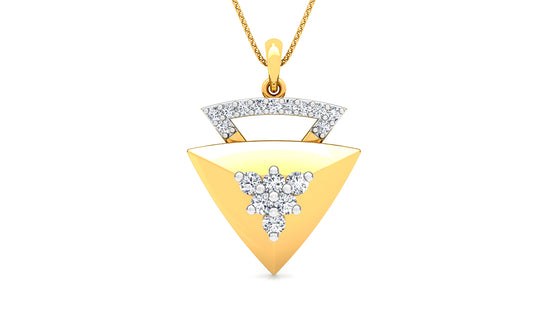 The Nabla Diamond Earrings And Pendant Set