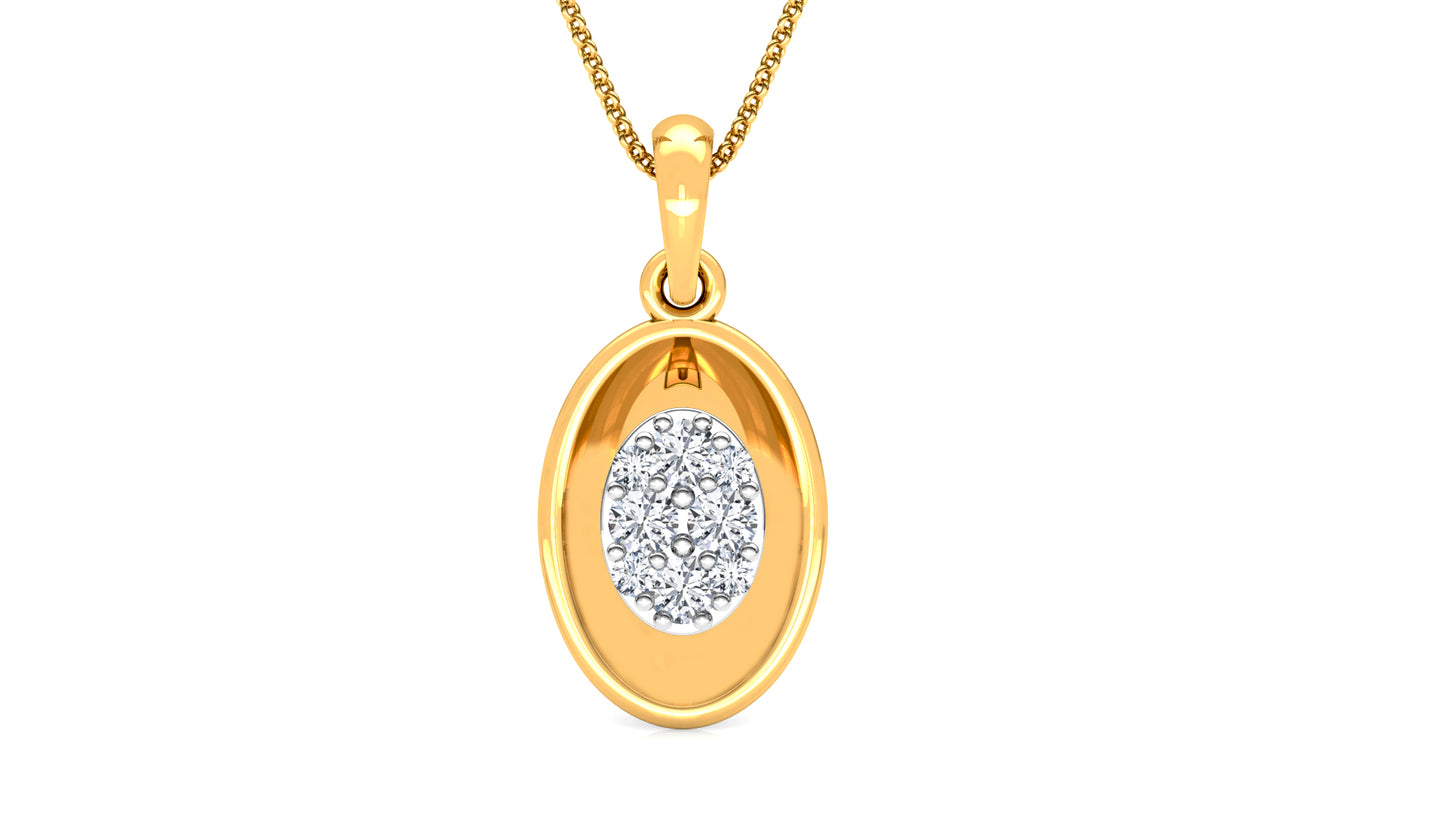 Trenndy Petals Diamond Earrings And Pendant Set