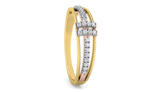 Trendy Bandy Diamond Ring