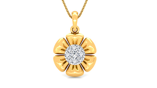 Bloom Zoom Diamond Earrings And Pendant Set