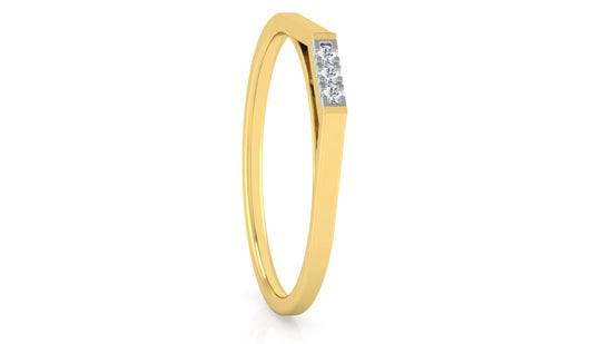 Golden Dip Diamond Ring