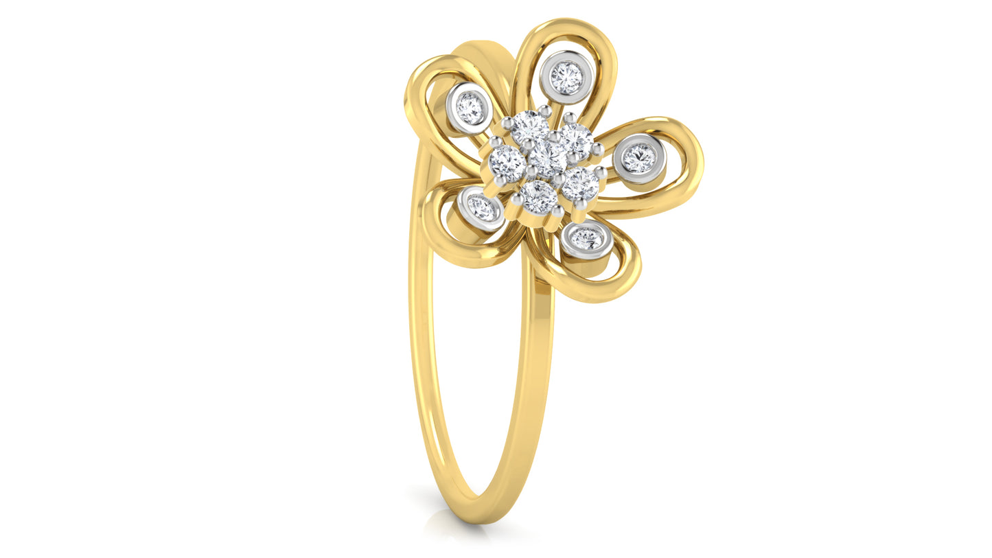 Miracle Flower Diamond Ring