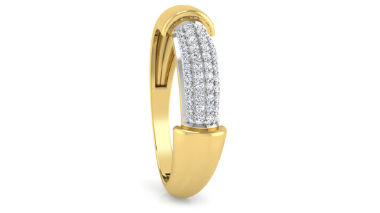 Solid Lines Diamond Ring