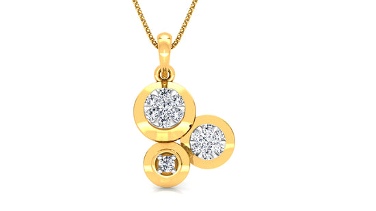 Tiny Dots Diamond Earrings And Pendant Set