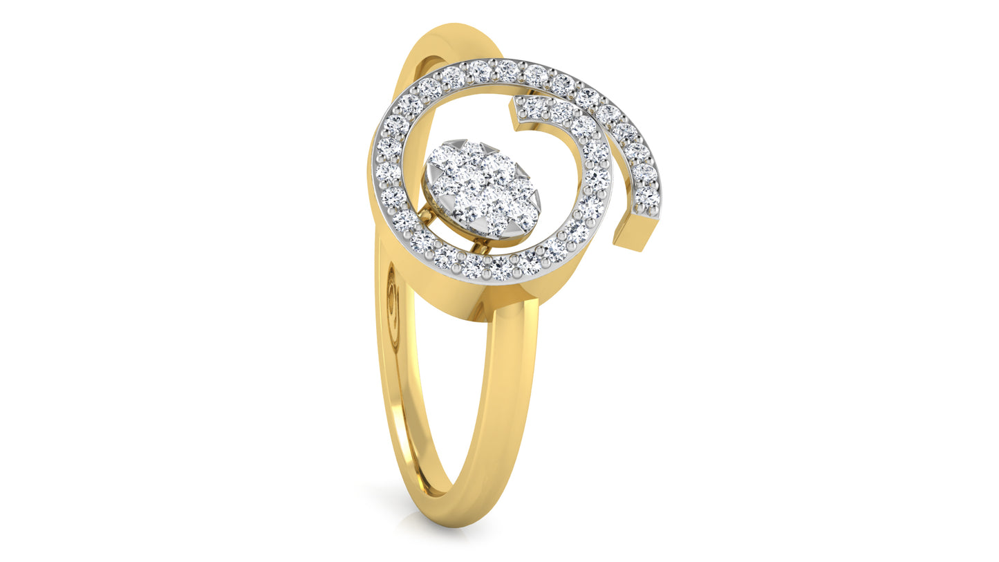 Spiral Galore Diamond Ring