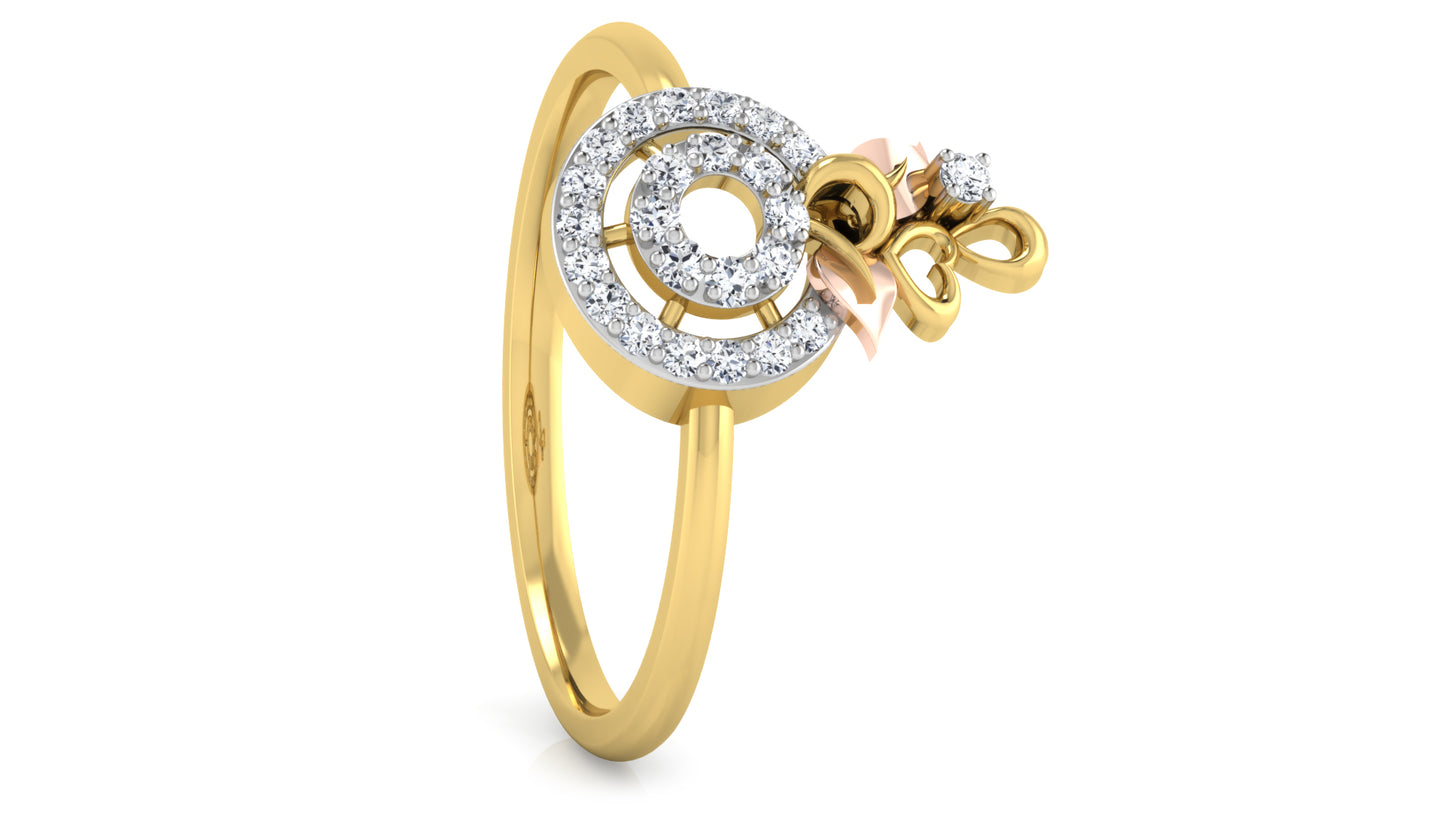 Hearty Wheel Diamond Ring