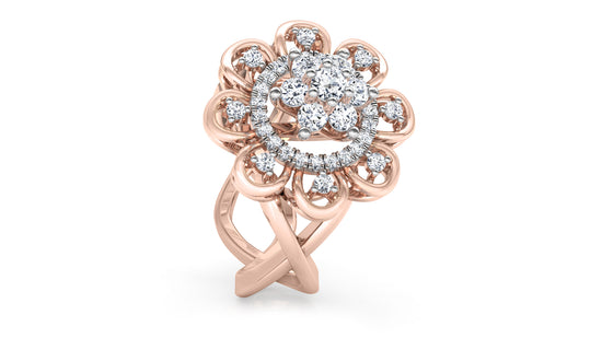 Floral Intricacy Diamond Ring