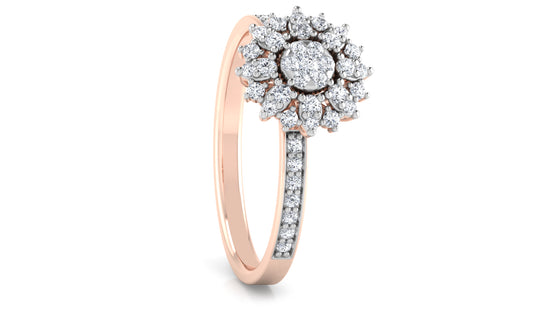 Classy Flower Diamond Ring