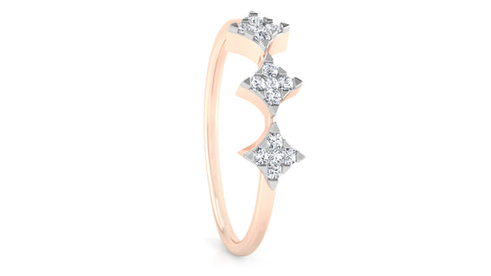 Floral Terrain Diamond Ring