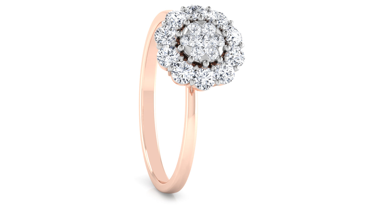 Petal Throng Diamond Ring