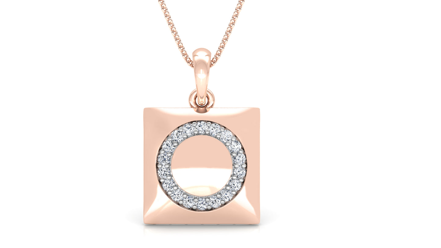 O' for Only You Diamond Earrings And Pendant Set