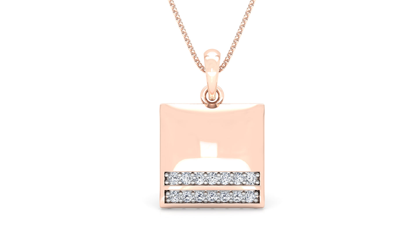 Coss Bands Diamond Earrings And Pendant Set