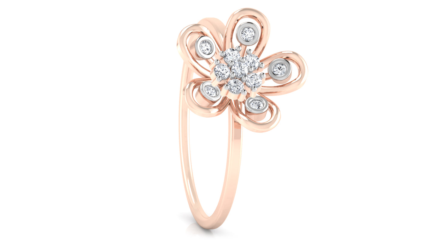 Miracle Flower Diamond Ring