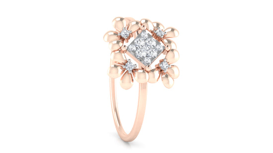 Flora Flow Diamond Ring