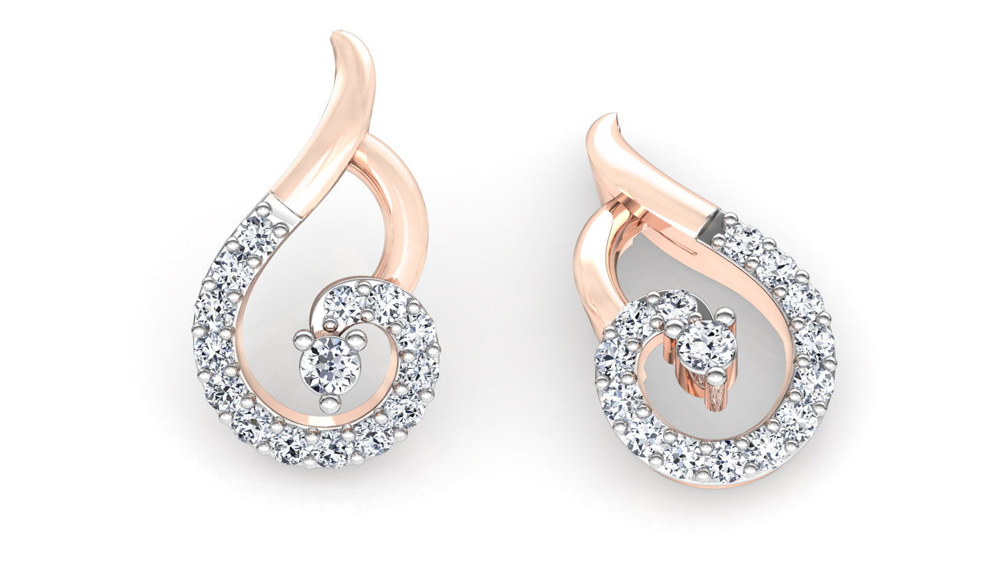 Swan Crush Diamond Earrings