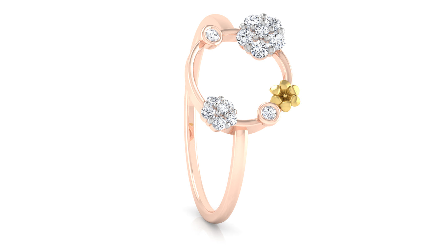 Mixed Ensemble Diamond Ring