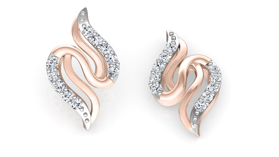 Snake Charm Diamond Earrings