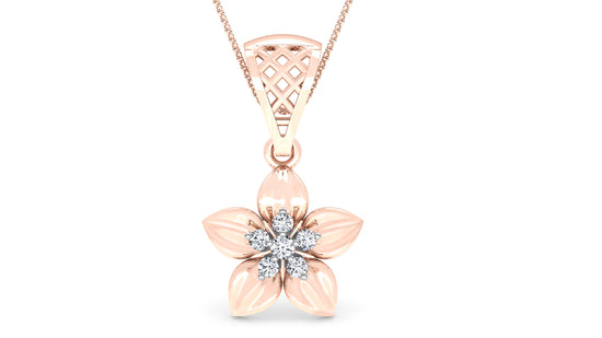 Flower Quest Diamond Earrings And Pendant Set