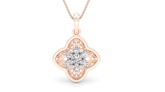 Flower Brigade Diamond Earrings And Pendant Set