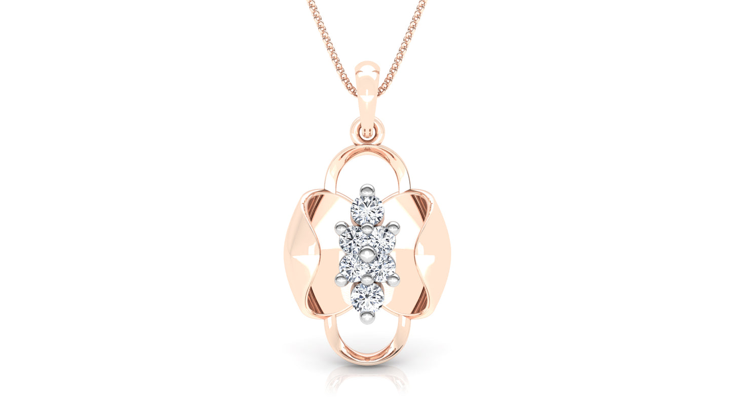 Resplendent Jewel Diamond Earrings And Pendant Set