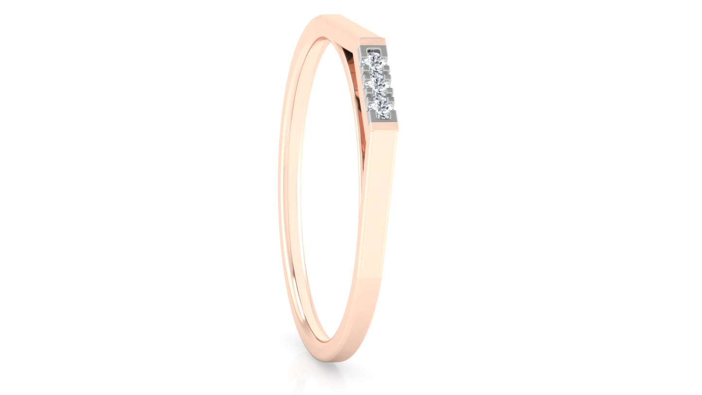 Golden Dip Diamond Ring