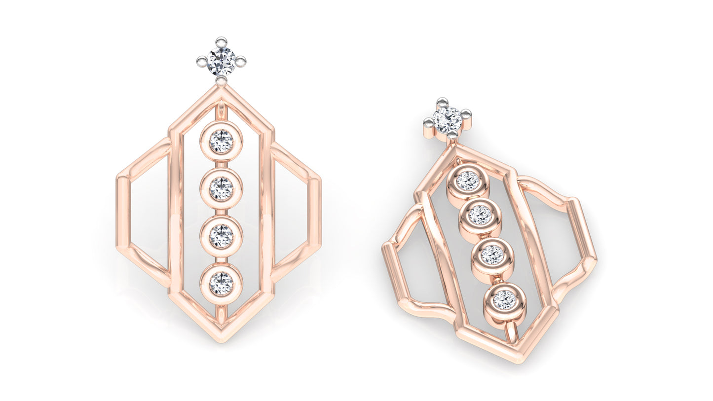 Shiny Whiny Diamond Earrings